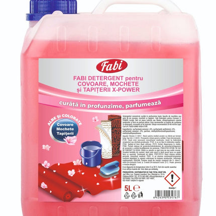 FABI DETERGENT COVOARE, MOCHETE SI TAPITERII X-POWER 5L
