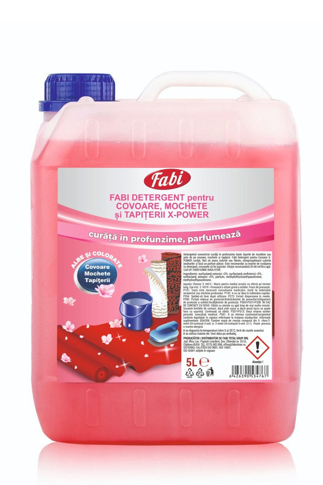 FABI DETERGENT COVOARE, MOCHETE SI TAPITERII X-POWER 5L
