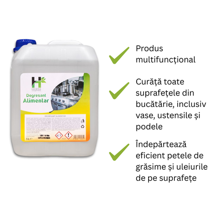 Degresant alimentar profesional, Higeea, 5L, super concentrat