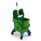 Cărucior profesional, Filmop, JUMPY, găleată verde 30 L cu storcător, 0000SL2700G