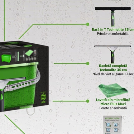 kit profesional spalare geamuri - Kristal IPC