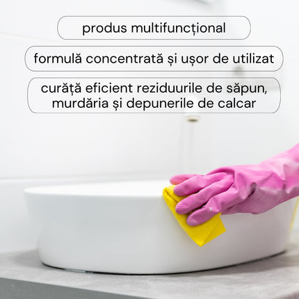 All Purpose Bathroom, Fabi, Soluție multifuncțională curățare suprafețe baie, 500ml
