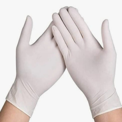 Cutie 100 mănuși medicale, Bergamot, din latex, pudrate