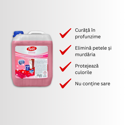 Detergent profesional pentru covor și mochetă, Fabi, 5L, utilizare manuală