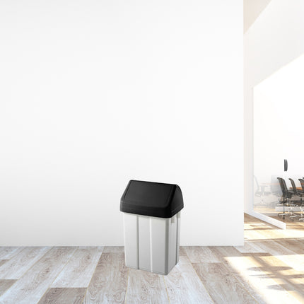 Coș de gunoi Patty 12 L, dimensiuni 20 x 25 x 40 cm, reciclabil și ușor de întreținut