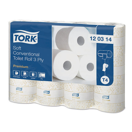 Hârtie igienică, Tork, Premium Soft, 3 straturi, 16.1m/rolă (12 role/pachet) T4 - 120314