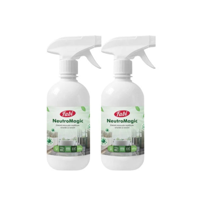 NeutroMagic, Fabi, soluție pentru neutralizarea mirosurilor, cu pulverizator, 2X500ml