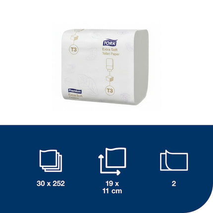 Hârtie igienică, Tork, Mini Jumbo Premium Soft, albă, 2 straturi, 170m/rolă, T2 - 114276