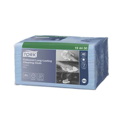 Lavete Multipurpose Long-Lasting, Tork, 40 porții/pac, 8 pac/bax, W8, albastre - 194450