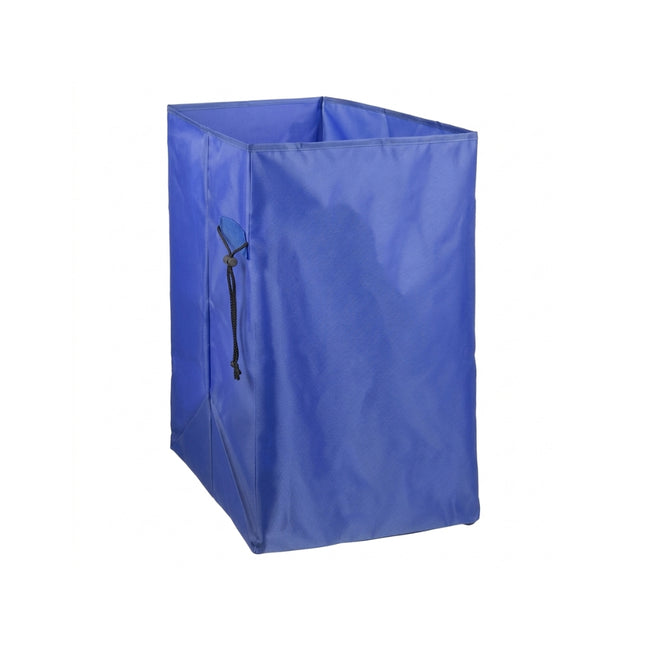 Sac plastifiat albastru, Filmop, 80 L, cu șnur, pentru cărucioare profesionale – AT0160A