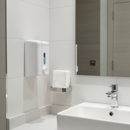 Dispenser săpun lichid, Vialli, 500 ml, alb