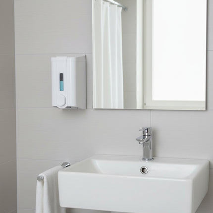 Dispenser săpun lichid, Vialli, 500 ml, alb
