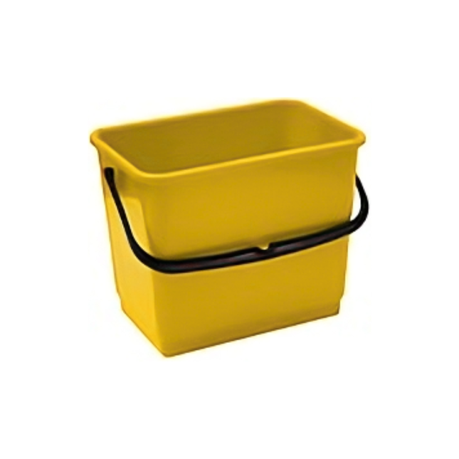 Găleată galbenă din plastic, Filmop, 4 L, cu mâner plastic