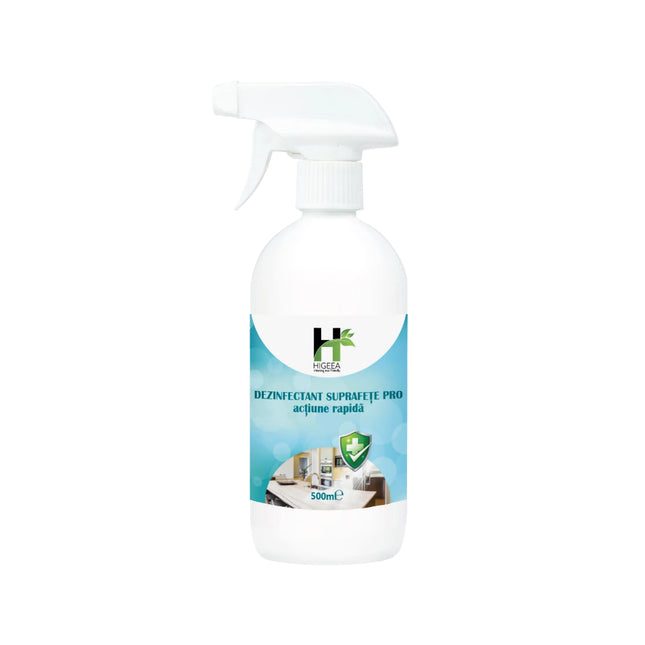 Dezinfectant pentru suprafețe, Higeea, avizat ca biocid, 500 ml