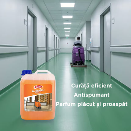 Fabi Pro - Detergent dezinfectant antispumant pentru pardoseli, portocaliu, 5L