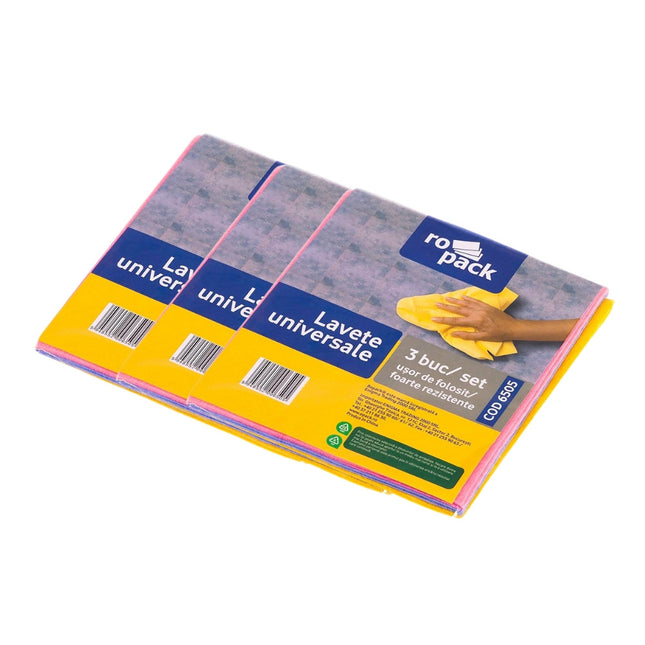 Set 3 pachete lavete universale, Ropack, 9 bucăți