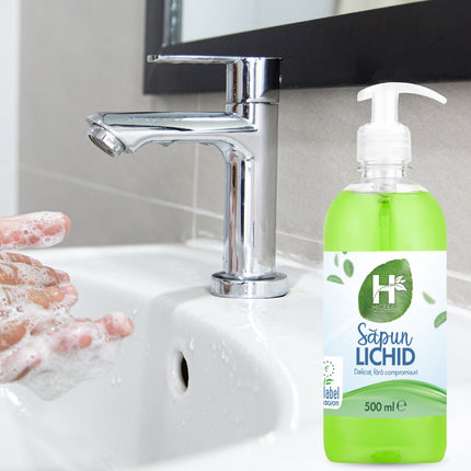 Săpun lichid, Higeea, etichetă ecologică, compatibil cu dispenserele de săpun lichid